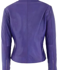 womens-casual-zip-up-purple-faux-leather-biker-jacket