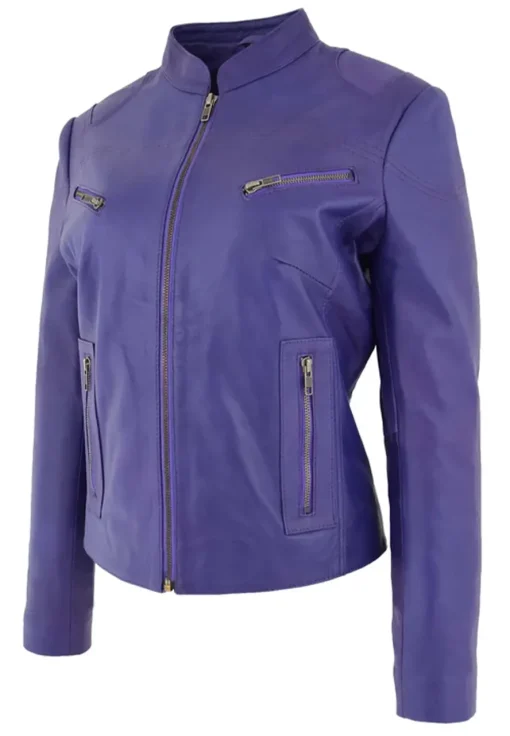 womens-casual-zip-up-purple-faux-leather-biker-jacket