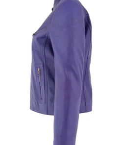 womens-casual-zip-up-purple-faux-leather-biker-jacket