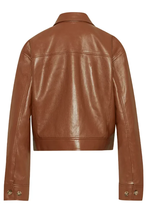 womens-cognac-faux-leather-shirt-jacket