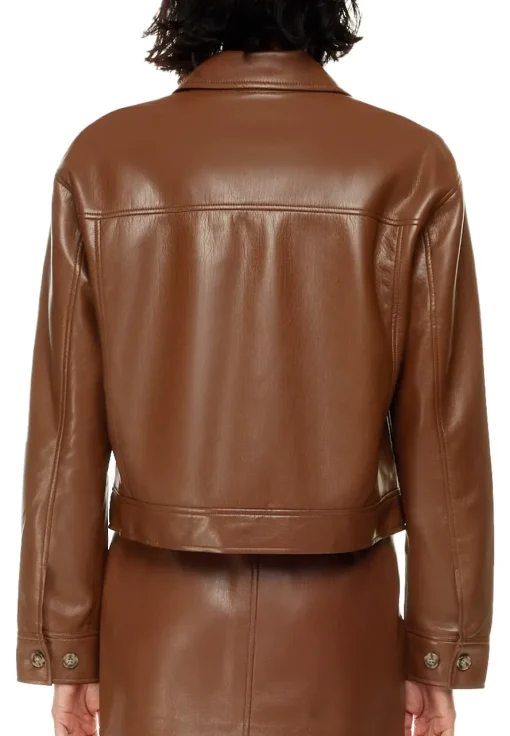 womens-cognac-faux-leather-shirt-jacket