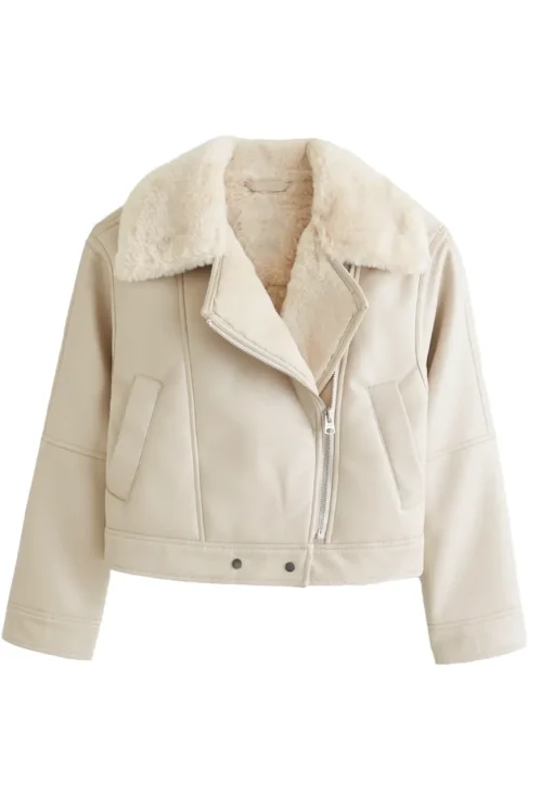 womens-cream-faux-leather-shearling-biker-jacket