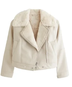 womens-cream-faux-leather-shearling-biker-jacket