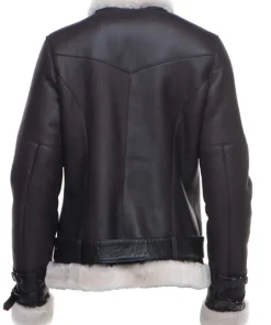 womens-dark-brown-faux-leather-shearling-jacket