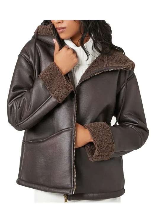 womens-dark-brown-faux-leather-shearling-jacket-with-hood