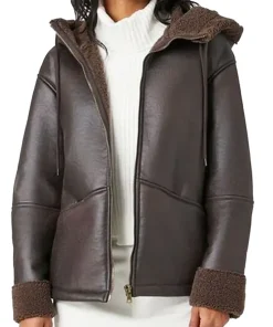 womens-dark-brown-faux-leather-shearling-jacket-with-hood