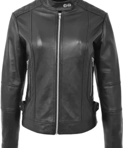 womens-designer-fitted-quilted-black-faux-leather-biker-jacket