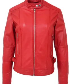 womens-designer-fitted-quilted-red-faux-leather-biker-jacket