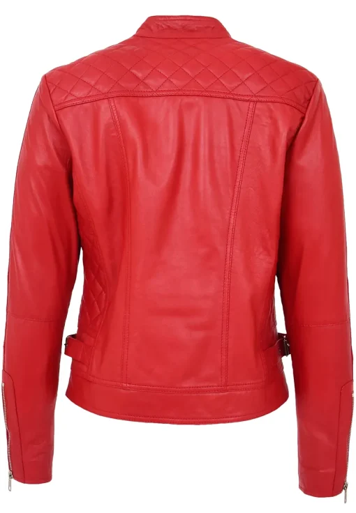 womens-designer-fitted-quilted-red-faux-leather-biker-jacket