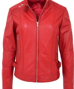 womens-designer-fitted-quilted-red-faux-leather-biker-jacket
