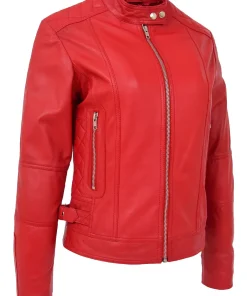 womens-designer-fitted-quilted-red-faux-leather-biker-jacket