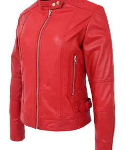 womens-designer-fitted-quilted-red-faux-leather-biker-jacket