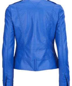 womens-elegant-blue-faux-leather-motorcycle-jacket