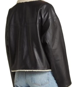 womens-faux-leather-black-shearling-jacket