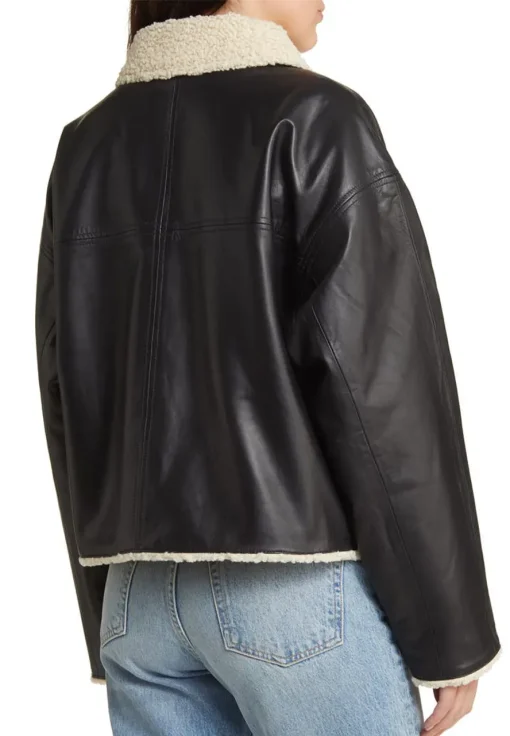womens-faux-leather-black-shearling-jacket