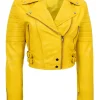 womens-fitted-cropped-yellow-faux-leather-jacket