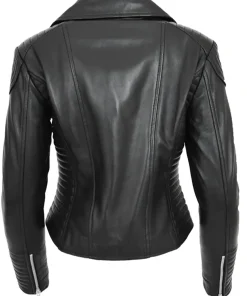 womens-fitted-quilted-designer-black-faux-leather-biker-jacket