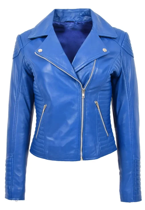 womens-fitted-quilted-designer-blue-faux-leather-biker-jacket