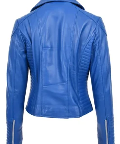 womens-fitted-quilted-designer-blue-faux-leather-biker-jacket