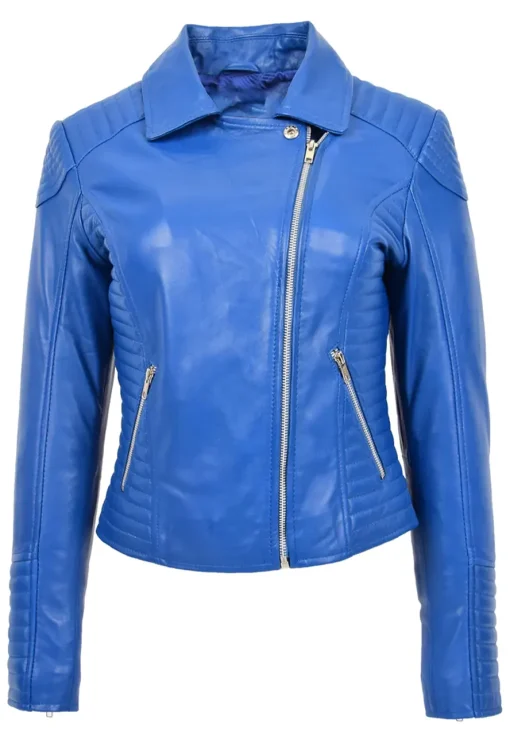 womens-fitted-quilted-designer-blue-faux-leather-biker-jacket