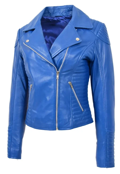 womens-fitted-quilted-designer-blue-faux-leather-biker-jacket
