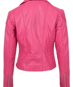 womens-fitted-quilted-designer-pink-faux-leather-biker-jacket