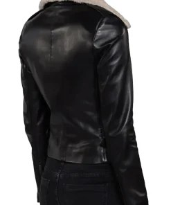 womens-fur-collared-black-faux-leather-moto-jacket