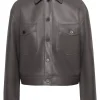 womens-grey-faux-leather-shirt-jacket