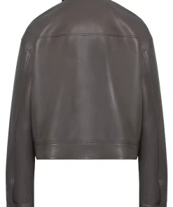 womens-grey-faux-leather-shirt-jacket