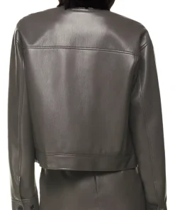 womens-grey-faux-leather-shirt-jacket