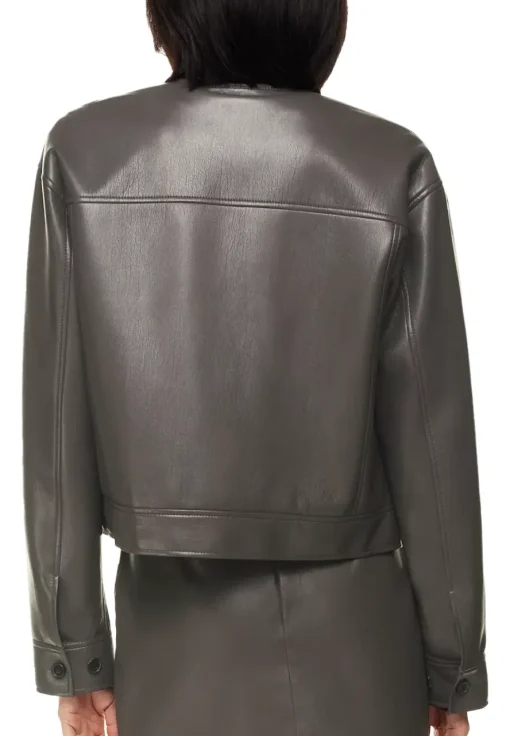 womens-grey-faux-leather-shirt-jacket