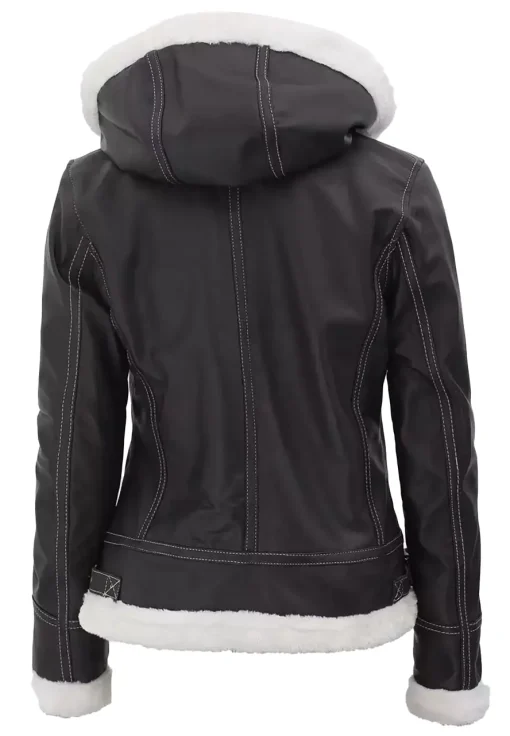 womens-hooded-brown-faux-leather-shearling-jacket