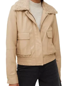 womens-ivory-faux-leather-bomber-jacket-with-shearling-collar