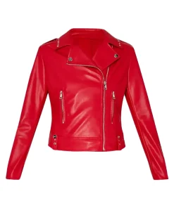 womens-red-biker-faux-leather-jacket