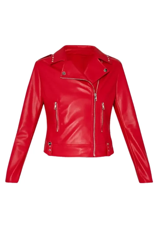 womens-red-biker-faux-leather-jacket