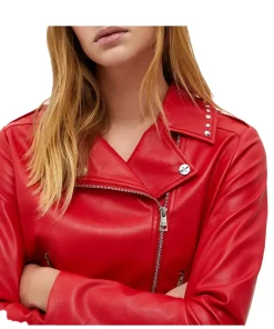 womens-red-biker-faux-leather-jacket
