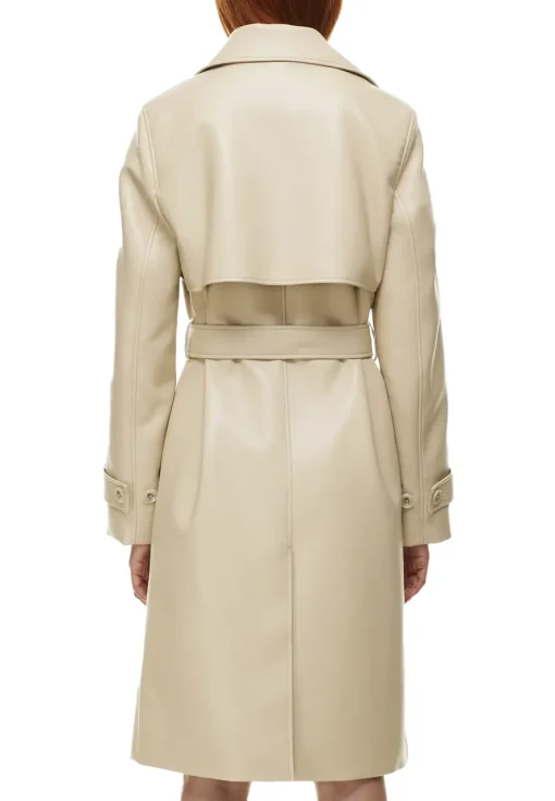 womens-sand-white-faux-leather-single-breasted-coat