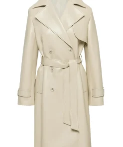 womens-sand-white-faux-leather-single-breasted-coat