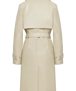 womens-sand-white-faux-leather-single-breasted-coat