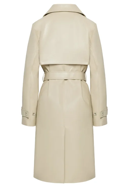 womens-sand-white-faux-leather-single-breasted-coat