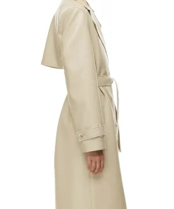 womens-sand-white-faux-leather-single-breasted-coat