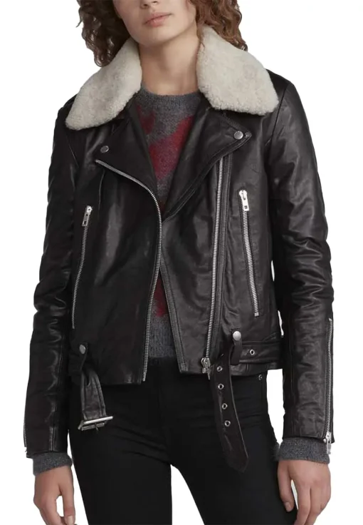 womens-shearling-collar-black-biker-faux-leather-jacket
