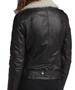 womens-shearling-collar-black-biker-faux-leather-jacket