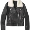 womens-shearling-collar-black-faux-leather-biker-jacket