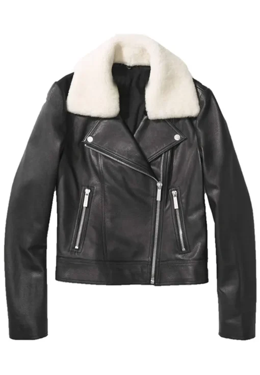 womens-shearling-collar-black-faux-leather-biker-jacket