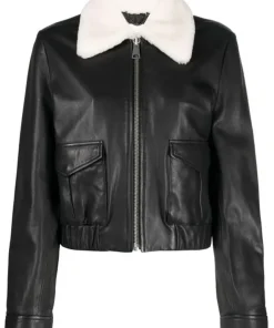 womens-shearling-collar-black-faux-leather-bomber-jacket