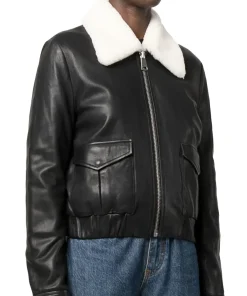 womens-shearling-collar-black-faux-leather-bomber-jacket