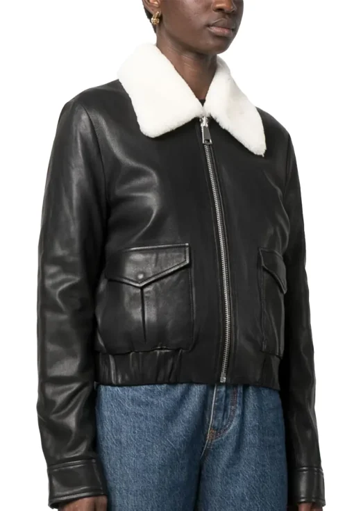womens-shearling-collar-black-faux-leather-bomber-jacket