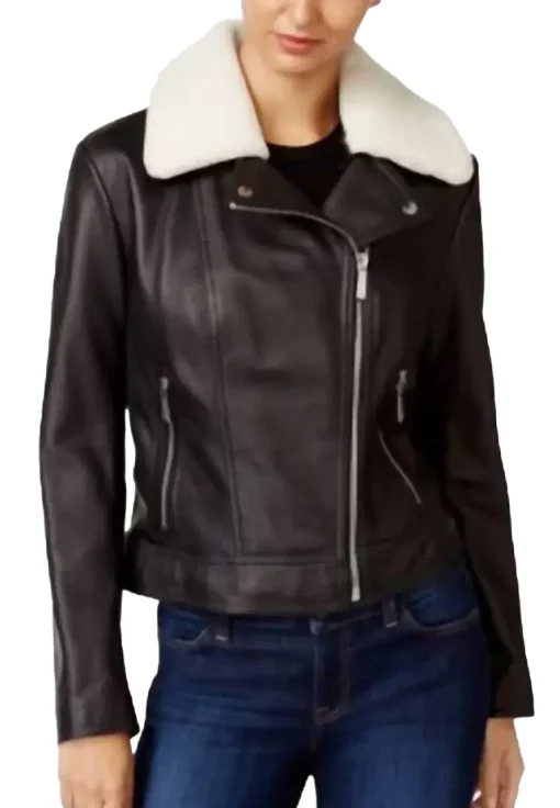 womens-shearling-collar-black-faux-leather-jacket
