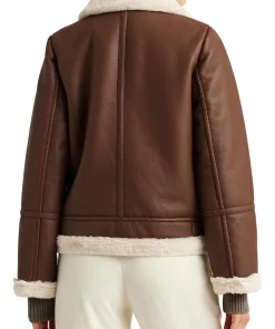 womens-shearling-trim-brown-faux-leather-jacket